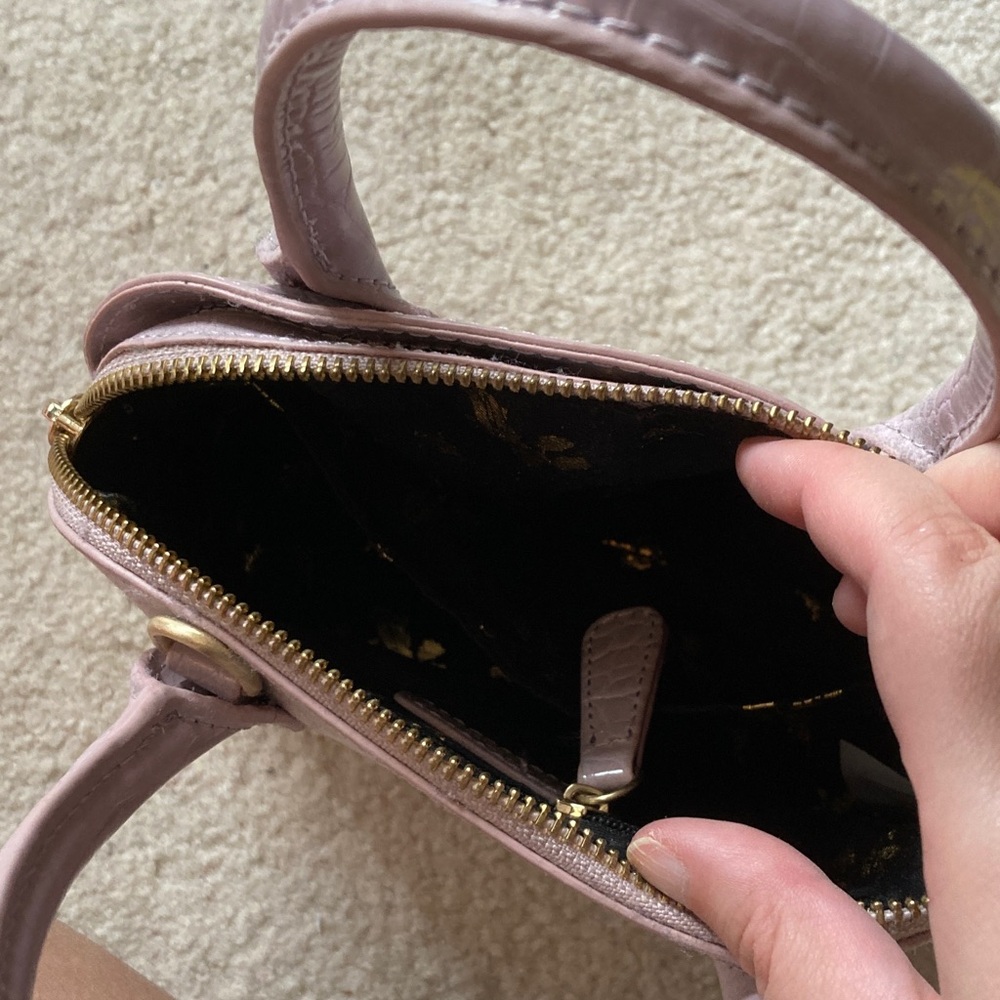 Betsy Johnson Crocodile-Embossed Handbag - Picture 4 of 6